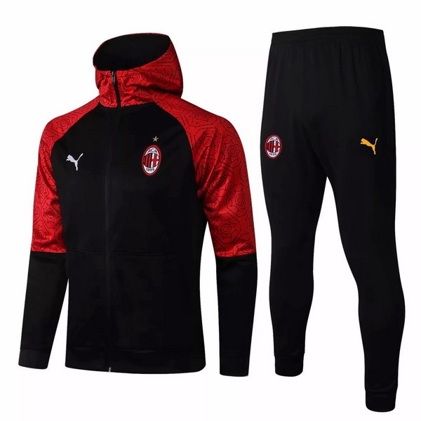 Sweat Shirt Capuche AC Milan 2021 2022 Rouge Noir